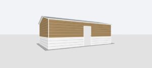 14x25x8 Metal Garage