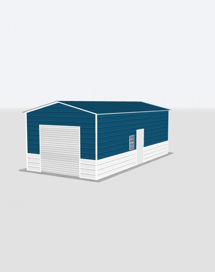 14X30X10 Metal Garage 14X30X10 Metal Garage Keen'S Buildings, 14X30X10 Metal Garage, Kbg-1G143010-1D1W