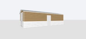 14x30x8 Metal Garage
