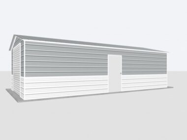 Keen's Buildings, 14x35x8 Metal Garage, KBG-1G143508-1D1W