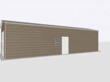 Keen's Buildings, 14x40x10 Metal Garage, KBG-1G144010-1D1W