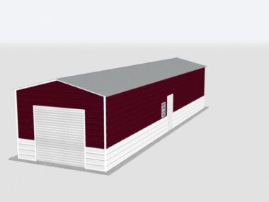 Keen's Buildings, 14x50x10 Metal Garage, KBG-1G145010-1D1W