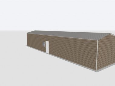 Keen's Buildings, 14x60x12 Metal Garage, KBG-1G146012-1D1W