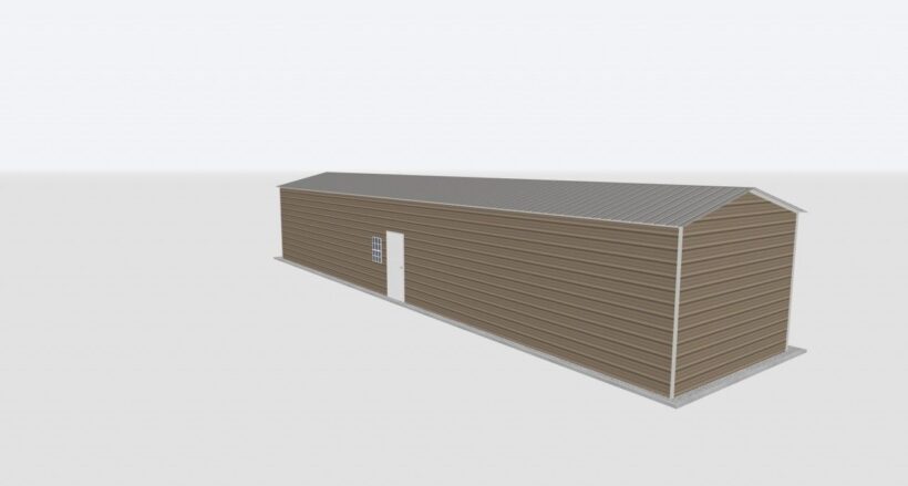 Keen'S Buildings, 14X60X12 Metal Garage, Kbg-1G146012-1D1W