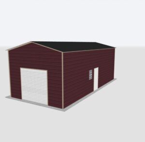 16x35x12 Metal Garage