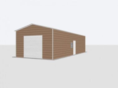 Keen's Buildings, 16x40x10 Metal Garage, KBG-1G164010-1D1W