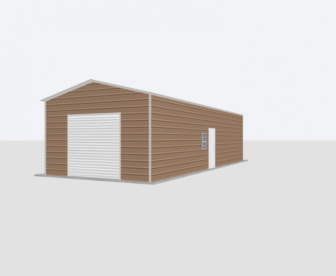 16X40X10 Metal Garage 16X40X10 Metal Garage Keen'S Buildings, 16X40X10 Metal Garage, Kbg-1G164010-1D1W