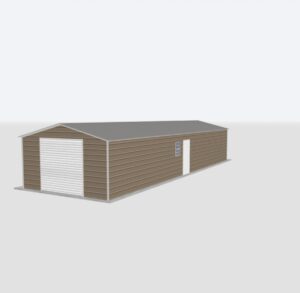 16x60x8 Metal Garage