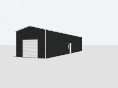Keen's Buildings, 16x60x12 Metal Garage, KBG-1G166012-1D1W