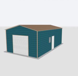 16x25x10 Metal Garage