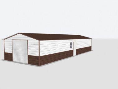 Keen's Buildings, 22x20x8 Metal Garage, KBG-1G222008-1D1W