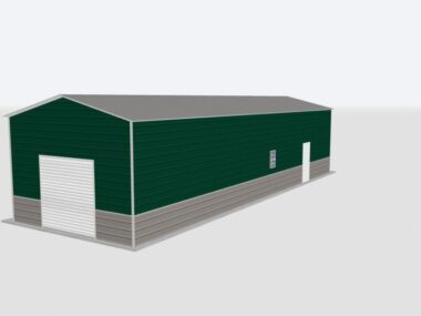 Keen's Buildings, 18x50x12 Metal Garage, KBG-1G185012-1D1W