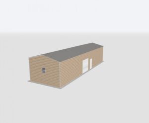 18x60x12 Metal Garage