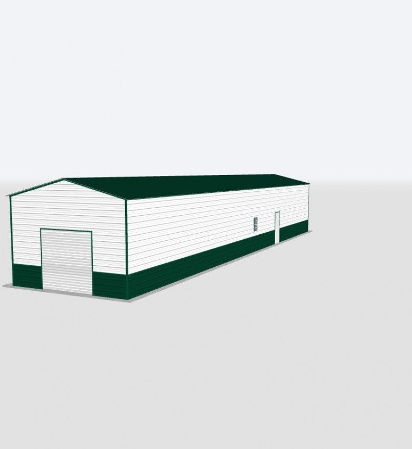 18X100X10 Metal Garage 18X100X10 Metal Garage Keen'S Buildings, 18X100X10 Metal Garage, Kbg-1G1810010-1D1W