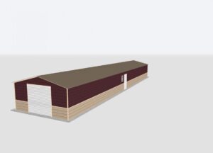 18x100x8 Metal Garage
