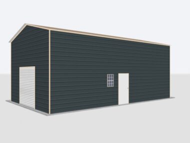 Keen's Buildings, 20x40x14 Metal Garage, KBG-1G204014-1D1W