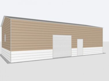 Keen's Buildings, 20x40x12 Metal Garage, KBG-1G204012-1D1W