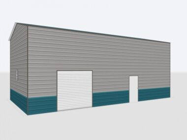 Keen's Buildings, 20x40x16 Metal Garage, KBG-1G204016-1D1W