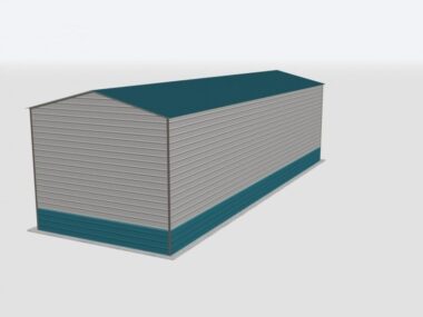 Keen's Buildings, 20x60x16 Metal Garage, KBG-1G206016-1D1W