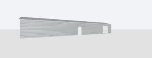 20x80x10 Metal Garage
