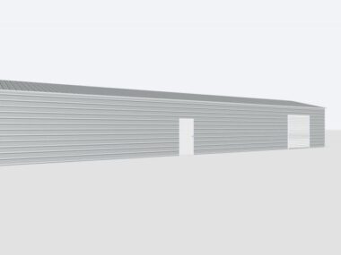 Keen's Buildings, 20x80x10 Metal Garage, KBG-1G208010-1D1W