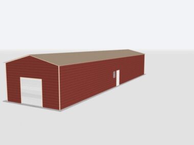Keen's Buildings, 20x90x12 Metal Garage, KBG-1G209012-1D1W
