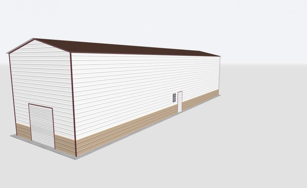 22X100X20 Metal Garage 22X100X20 Metal Garage Keen'S Buildings, 22X100X20 Metal Garage, Kbg-1G2210020-1D1W