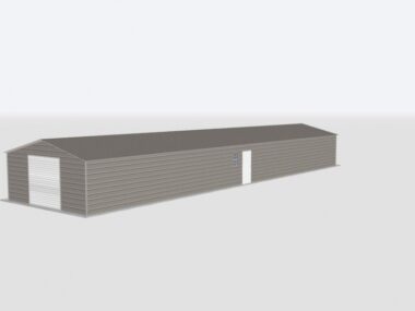 Keen's Buildings, 20x90x8 Metal Garage, KBG-1G209008-1D1W