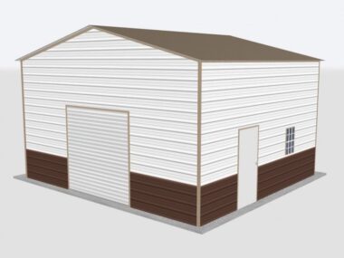 Keen's Buildings, 22x20x12 Metal Garage, KBG-1G222012-1D1W