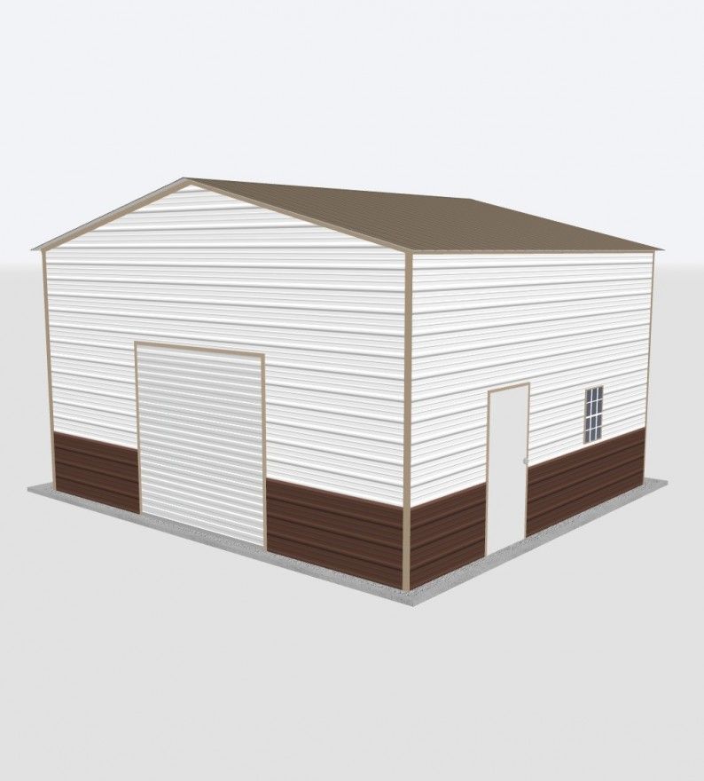 22X20X12 Metal Garage 22X20X12 Metal Garage Keen'S Buildings, 22X20X12 Metal Garage, Kbg-1G222012-1D1W