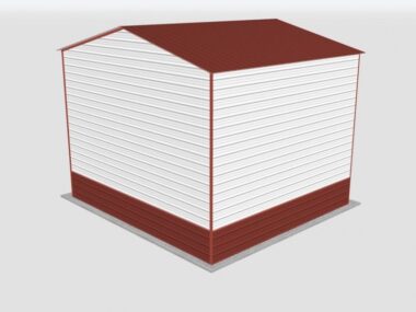 Keen's Buildings, 22x20x16 Metal Garage, KBG-1G222016-1D1W