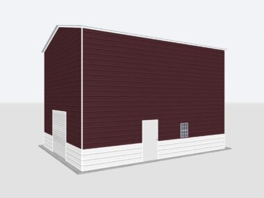Keen's Buildings, 22x20x20 Metal Garage, KBG-1G222020-1D1W
