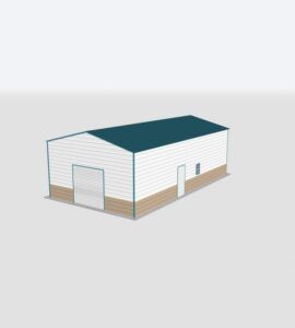 22x55x14 Metal Garage