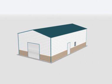 Keen's Buildings, 22x55x14 Metal Garage, KBG-1G225514-1D1W