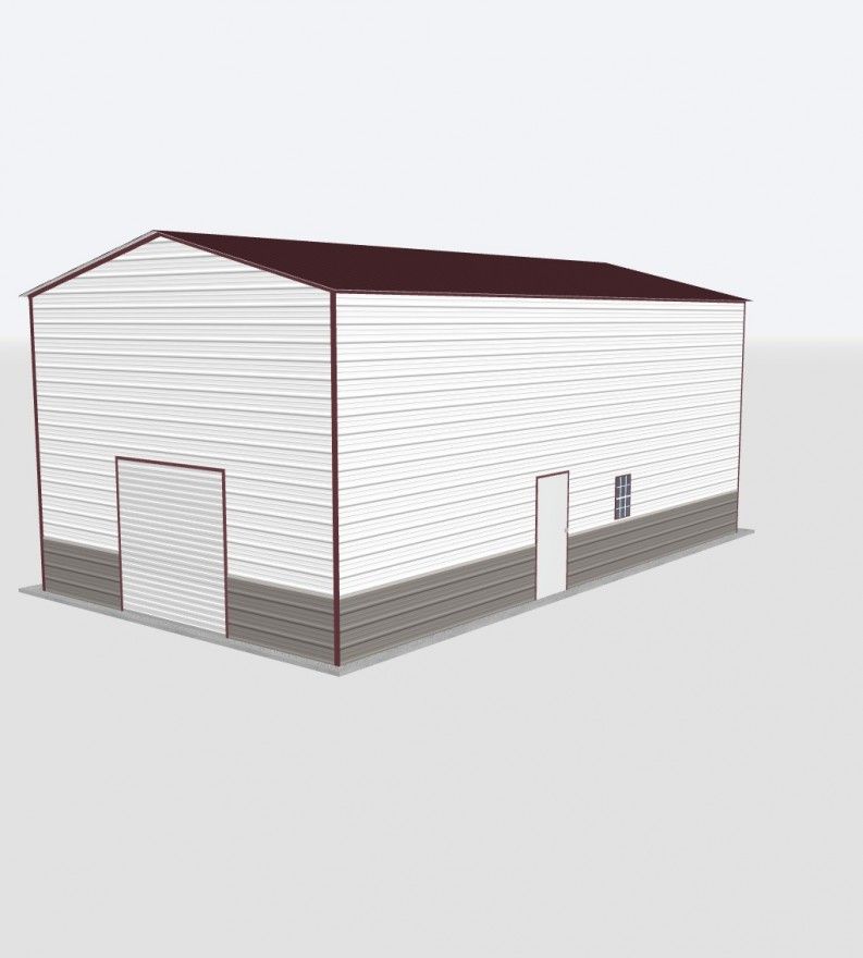 22X20X18 Metal Garage 22X20X18 Metal Garage Keen'S Buildings, 22X20X18 Metal Garage, Kbg-1G222018-1D1W