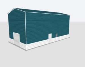 22x55x20 Metal Garage
