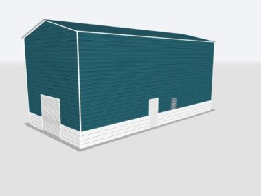 Keen's Buildings, 22x55x20 Metal Garage, KBG-1G225520-1D1W
