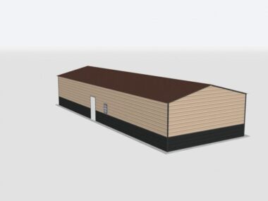 Keen's Buildings, 22x60x8 Metal Garage, KBG-1G226008-1D1W