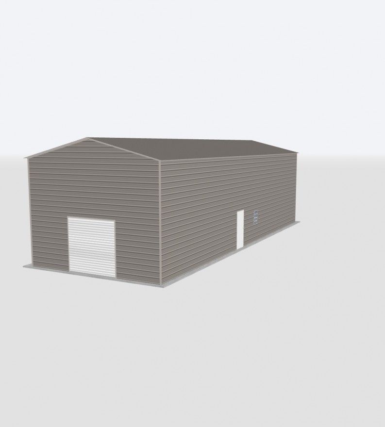 22X60X18 Metal Garage 22X60X18 Metal Garage Keen'S Buildings, 22X60X18 Metal Garage, Kbg-1G226018-1D1W