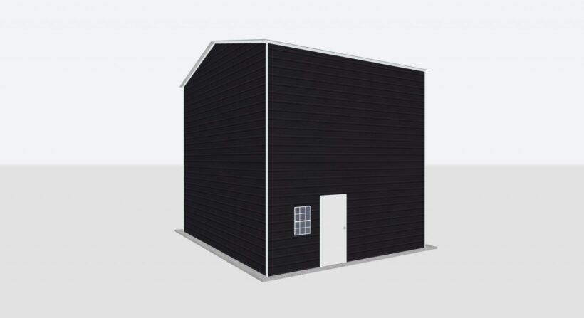 Keen'S Buildings, 24X25X20 Metal Garage/Workshop Installed, Kbg-1G242520-1D1W