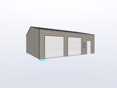 Keen's Buildings, 24x30x10 Metal Garage/ Workshop Installed, KBG-2G243010-1D1W
