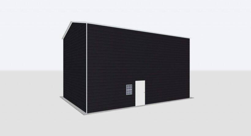 Keen'S Buildings, 26X35X20 Metal Garage/Workshop Installed, Kbg-1G263520-1D1W