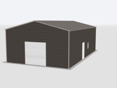 Keen's Buildings, 24x45x14 Metal Garage, KBG-1G244514-1D1W
