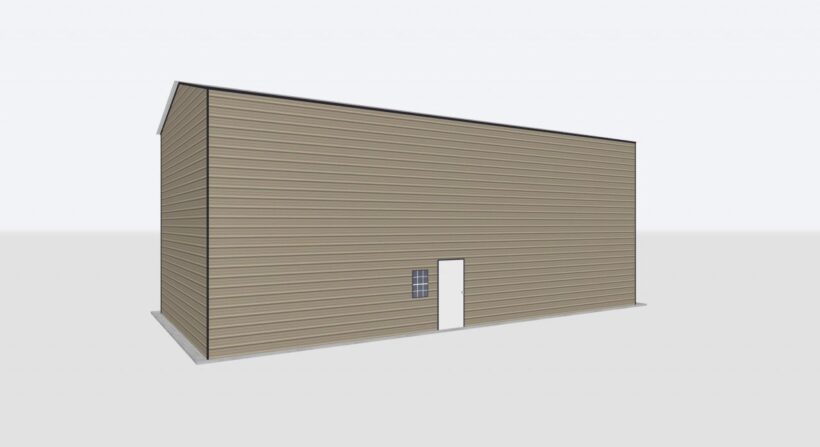 Keen'S Buildings, 24X55X20 Metal Garage/Workshop Installed, Kbg-1G245520-1D1W