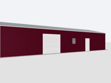 Keen's Buildings, 24x55x10 Metal Garage, KBG-1G245510-1D1W