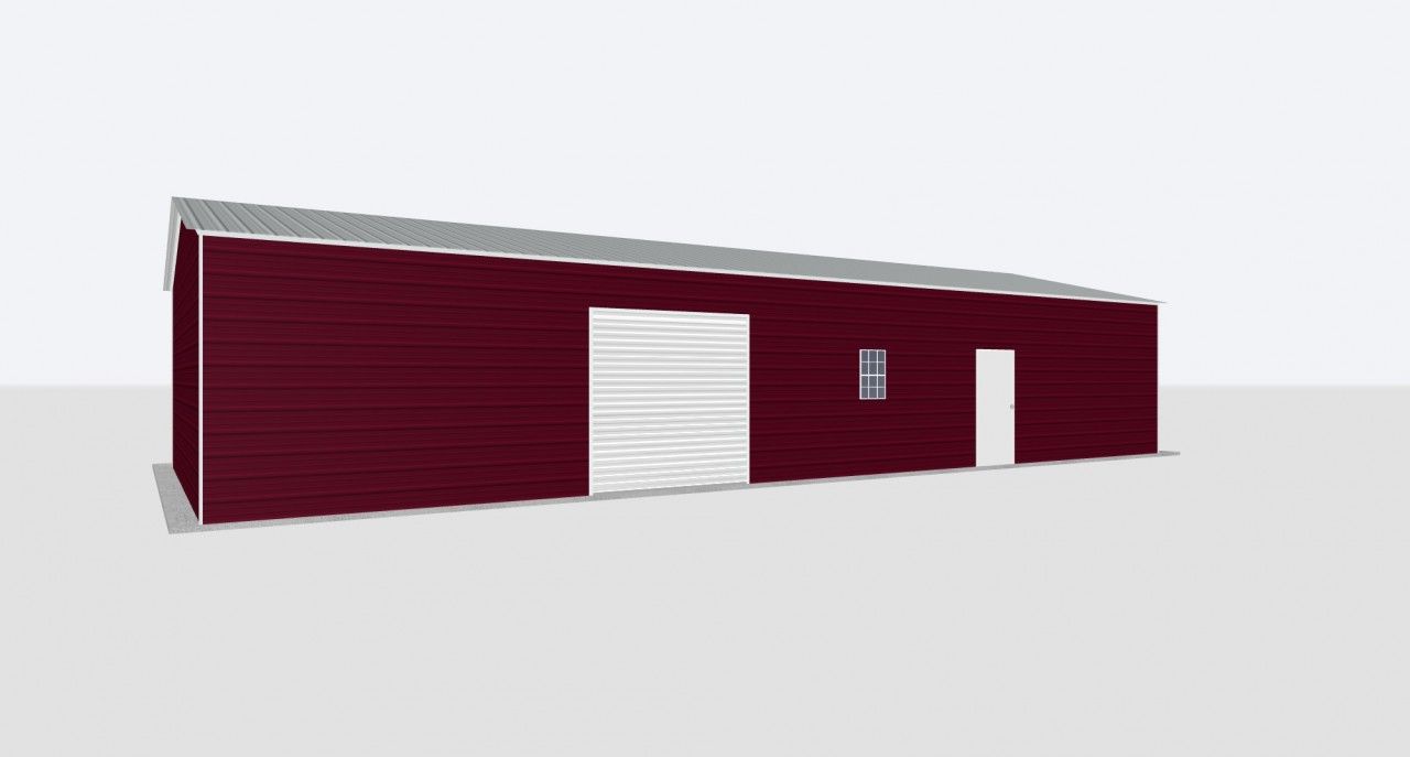 24X55X10 Metal Garage 24X55X10 Metal Garage Keen'S Buildings, 24X55X10 Metal Garage, Kbg-1G245510-1D1W