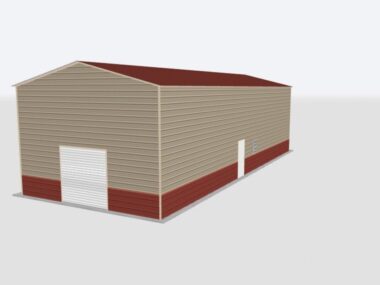 Keen's Buildings, 24x50x16 Metal Garage, KBG-1G245016-1D1W