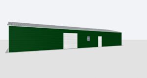 24x90x14 Metal Garage/Workshop Installed