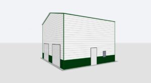 26x35x18 Metal Garage/Workshop Installed