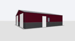 26x20x8 Metal Garage/Workshop Installed